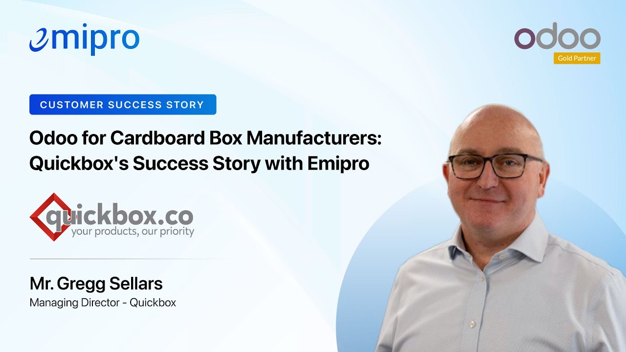 Odoo for Cardboard Box Manufacturers: Quickbox's Success Story with Emipro