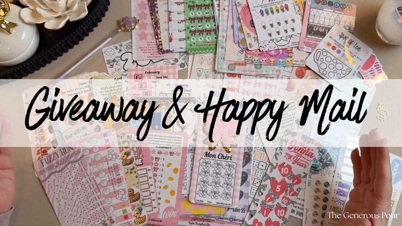 HAPPY MAIL & 2026 GIVEAWAY  | Cash Stuffing Community, Gratitude & Giving Back