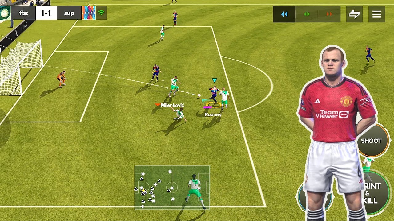 Xabi Alonso & Wayne Rooney Attacking Goal - FC Mobile 24 Online Match #48 