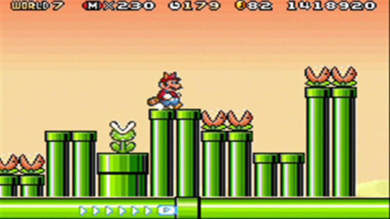 Super Mario Advance 4: Super Mario Bros. 3 - World 7 Perfect Clear