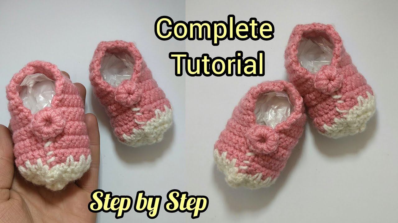 Easy Crochet Baby Shoes Tutorial | Step by Step for Beginners