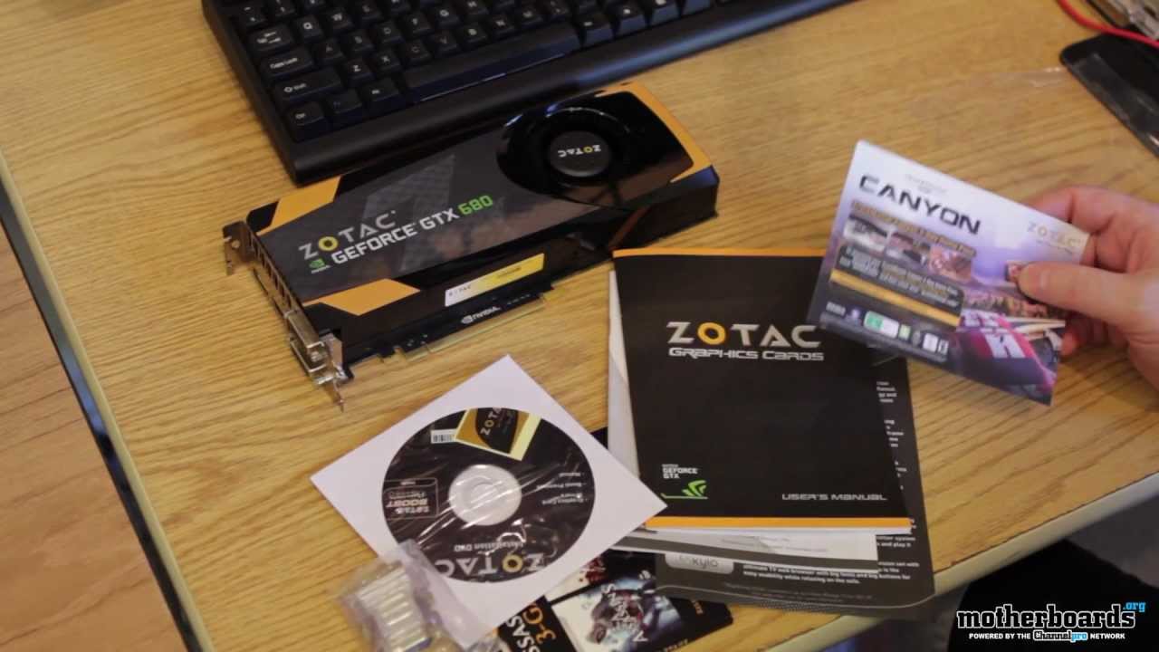 Zotac GeForce GTX 680 2GB Video Card + Assassin's Creed 3-Game Pack Unboxing
