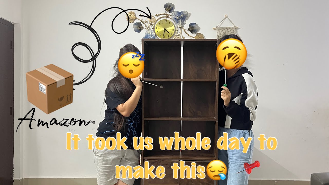 Assembling Amazon kitchen cupboard was a total mess😩|| unboxing cute cups ☕️||Dinner Night ✨