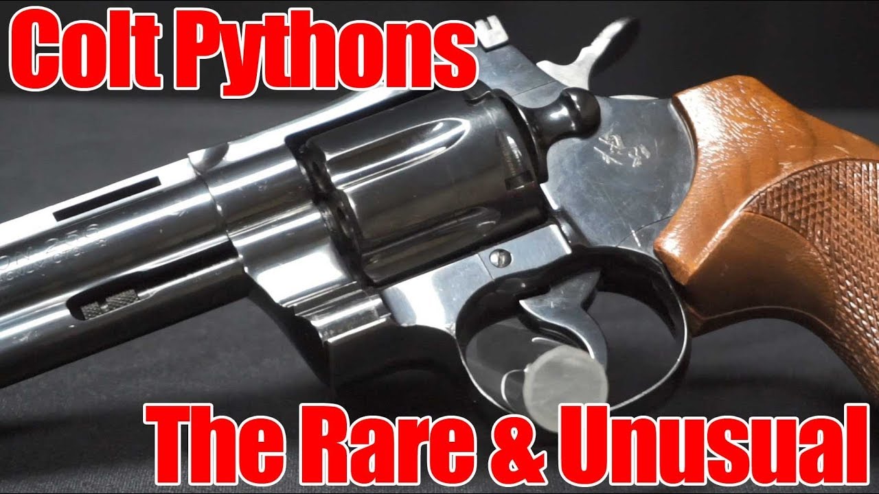 Револьверы Colt Python: редкие и необычные