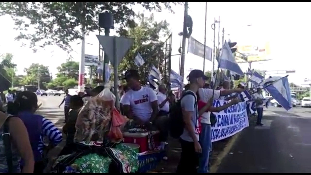 Marcha en contra de la farsa electoral en Nicaragua
