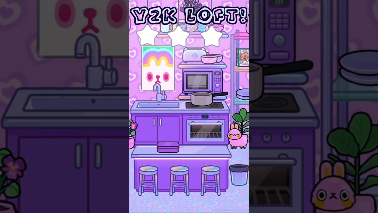 Y2K Loft Tour! #fypシ #tocaboca #toca #tocalifeworld #shorts