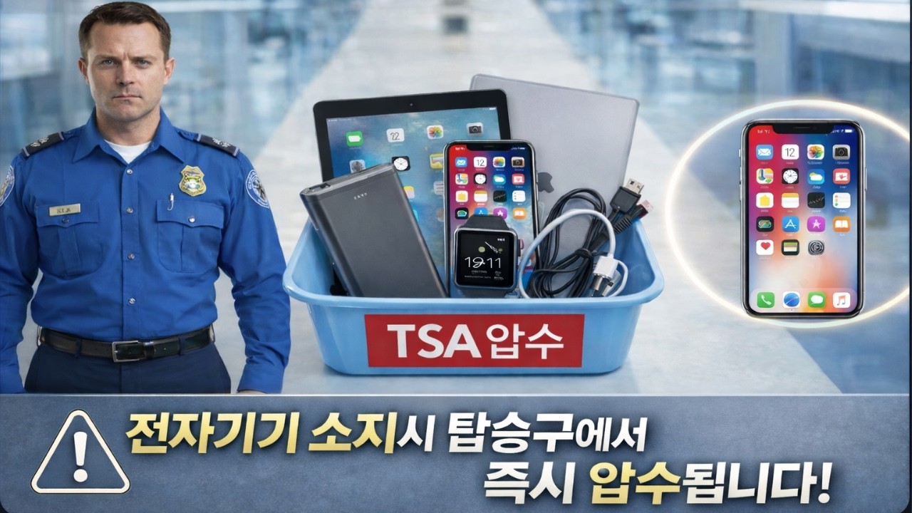 🔥 공항 보안 검색에서 99%가 걸리는 전자기기 15가지 🚨 모르면 탑승구에서 바로 압수됩니다! ✈️