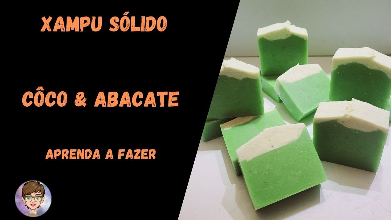 Como fazer xampu/sabonete sólido de abacate c/ côco