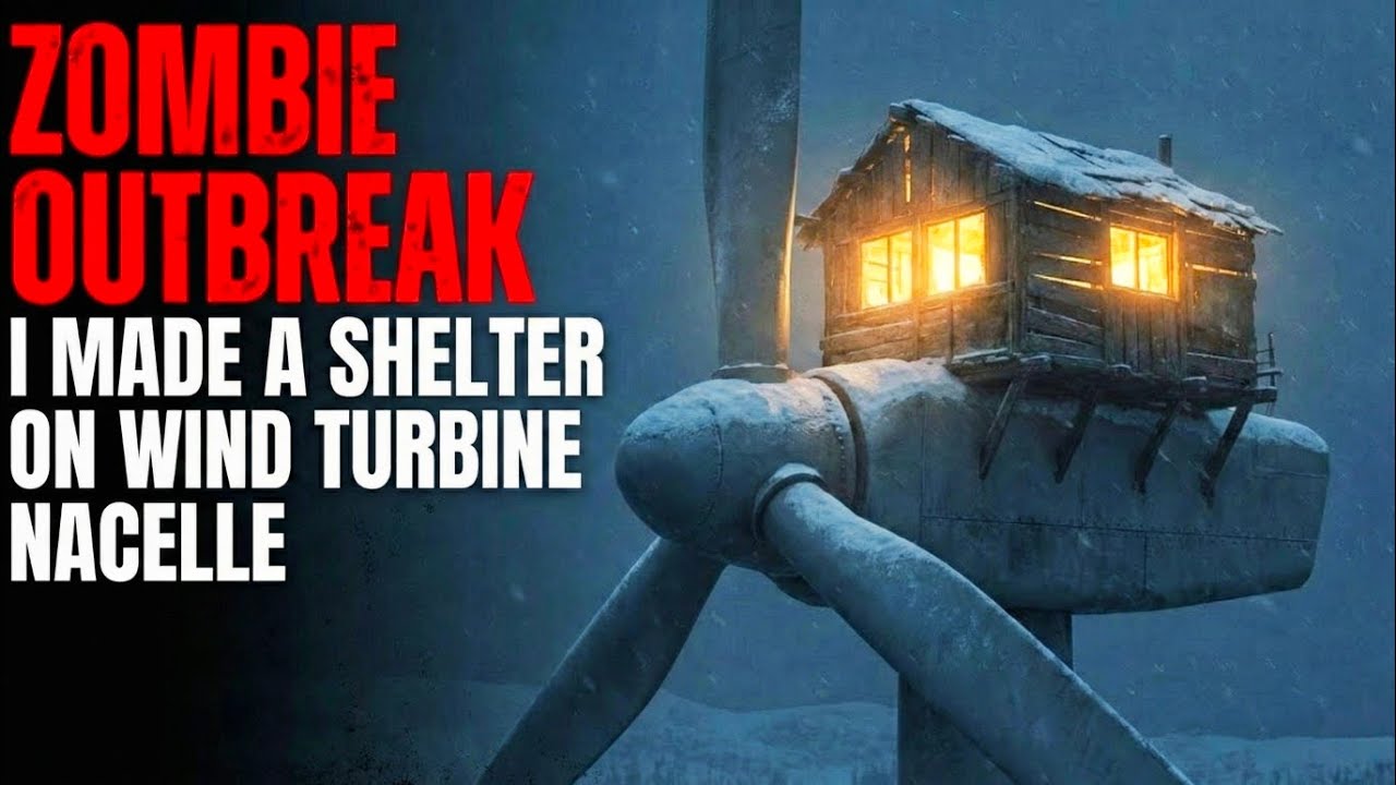 ZOMBIE OUTBREAK: I Made a Shelter on Wind Turbine nacelle While there is a Zombie apocalypse