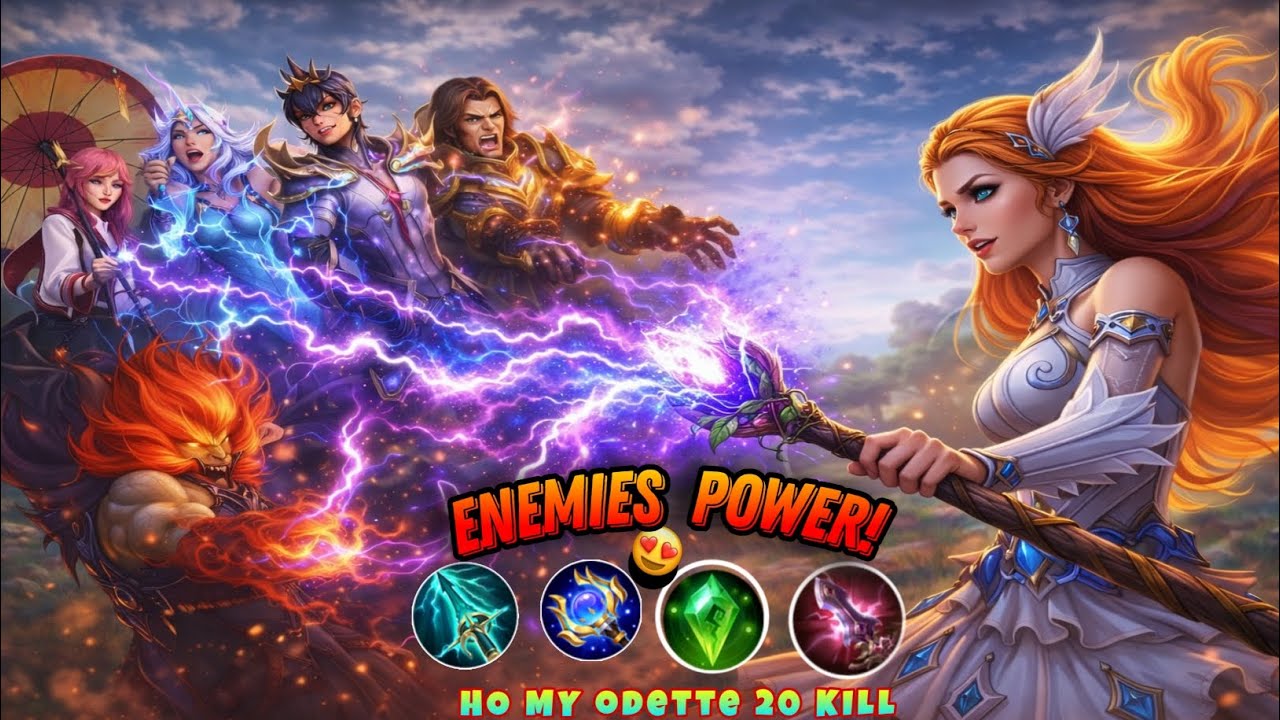 ODETTE ONE SHOT MAGIC! 💜 | Enemy Pagal Ho Gaye 🤯 | MLBB Viral Gameplay 🔥
