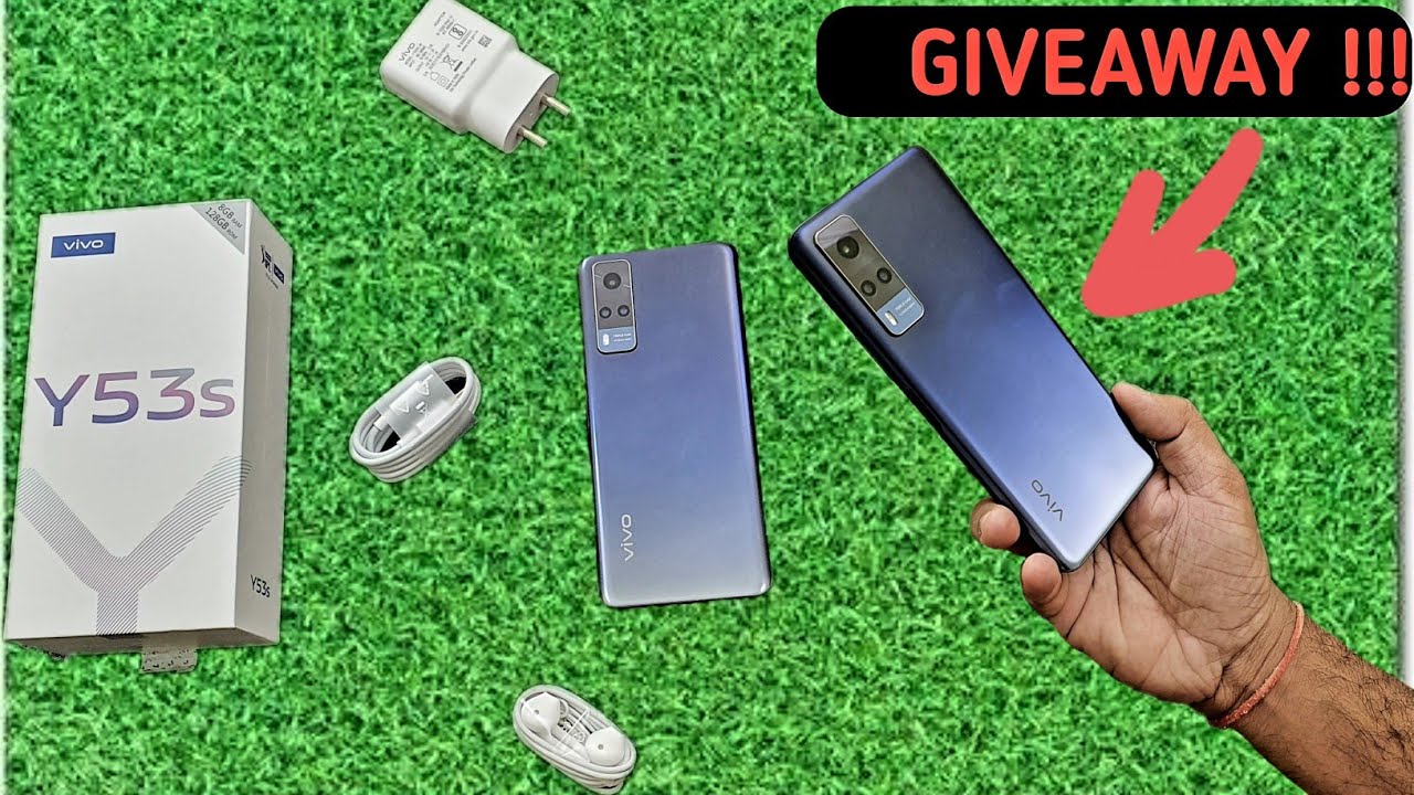 GIVEAWAY : Vivo Y53s Unboxing & First impressions🤩🤩 | GIVEAWAY🎁Helio G80 , 64MP Camera & Many More