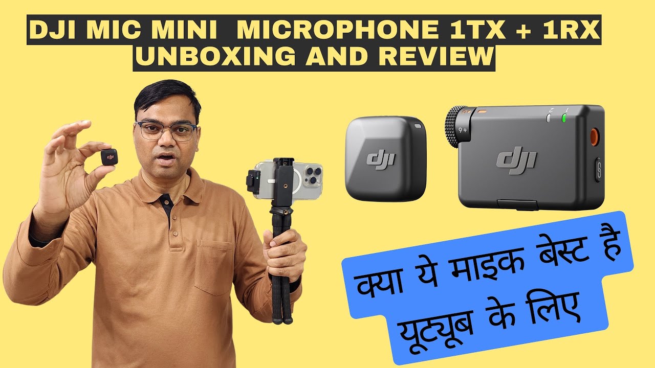 (Hindi) DJI Mic Mini Unboxing and Detailed Review | DJI Mic Mini 1TX 1RX