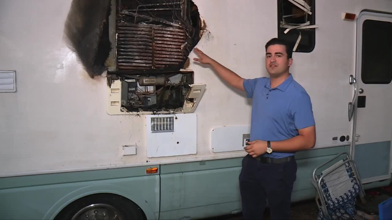 Rescue dog saves mother and daughter from RV fire while they slept