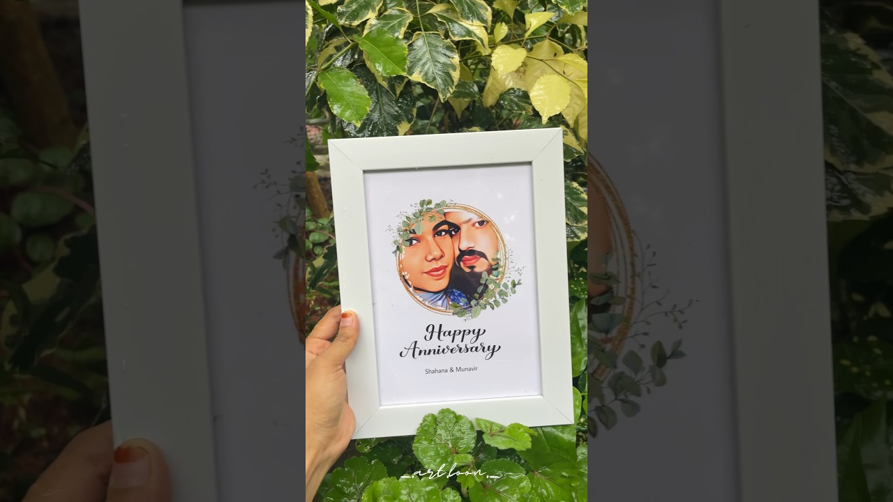 Anniversary frame 🤍✨ | frame | @_.art.loon._ | #frame #anniversaryframe