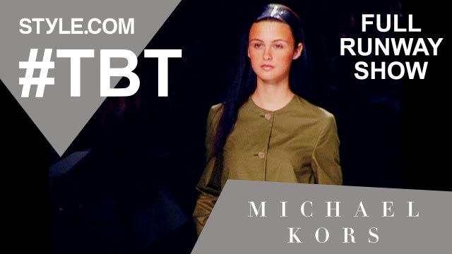 Michael Kors' Spring 1999 Full Runway Show - #TBT with Tim Blanks - Style.com