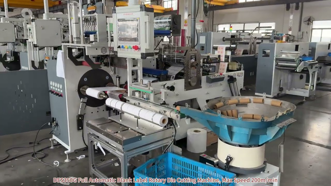 Max Speed 200m/min Test: DES350G Full Rotary Die Cutting Machine | 4K