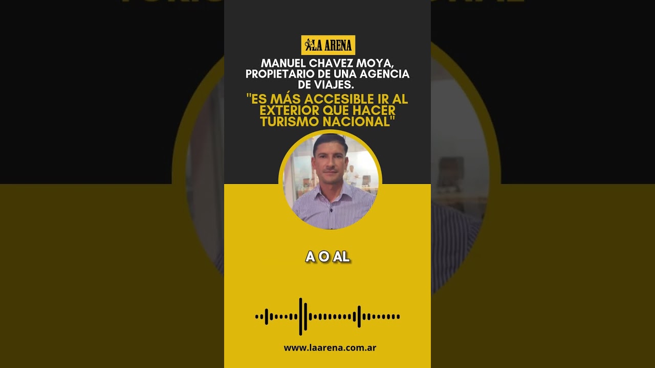 Manuel Chavez Moya, propietario de una agencia de viajes. shorts reels  