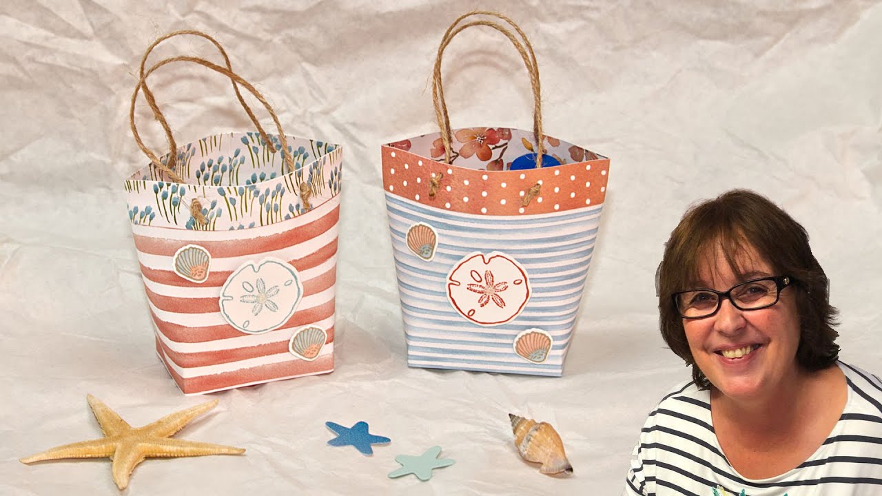 Maritime Strandtasche basteln・Tolle Geschenkverpackung für den Sommer ・ Stampin’ Up!