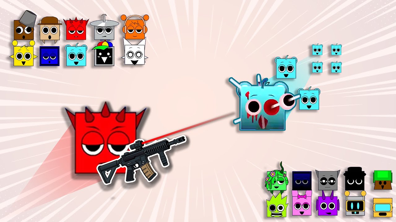 Sprunki Square League - Rifle Arena: The Split!