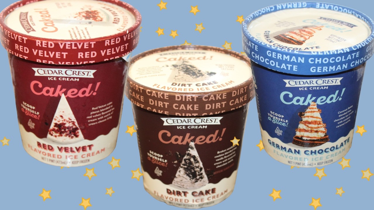 Cedar Crest Ice Cream Caked: Red Velvet, Dirt Cake & German Chocolate Review