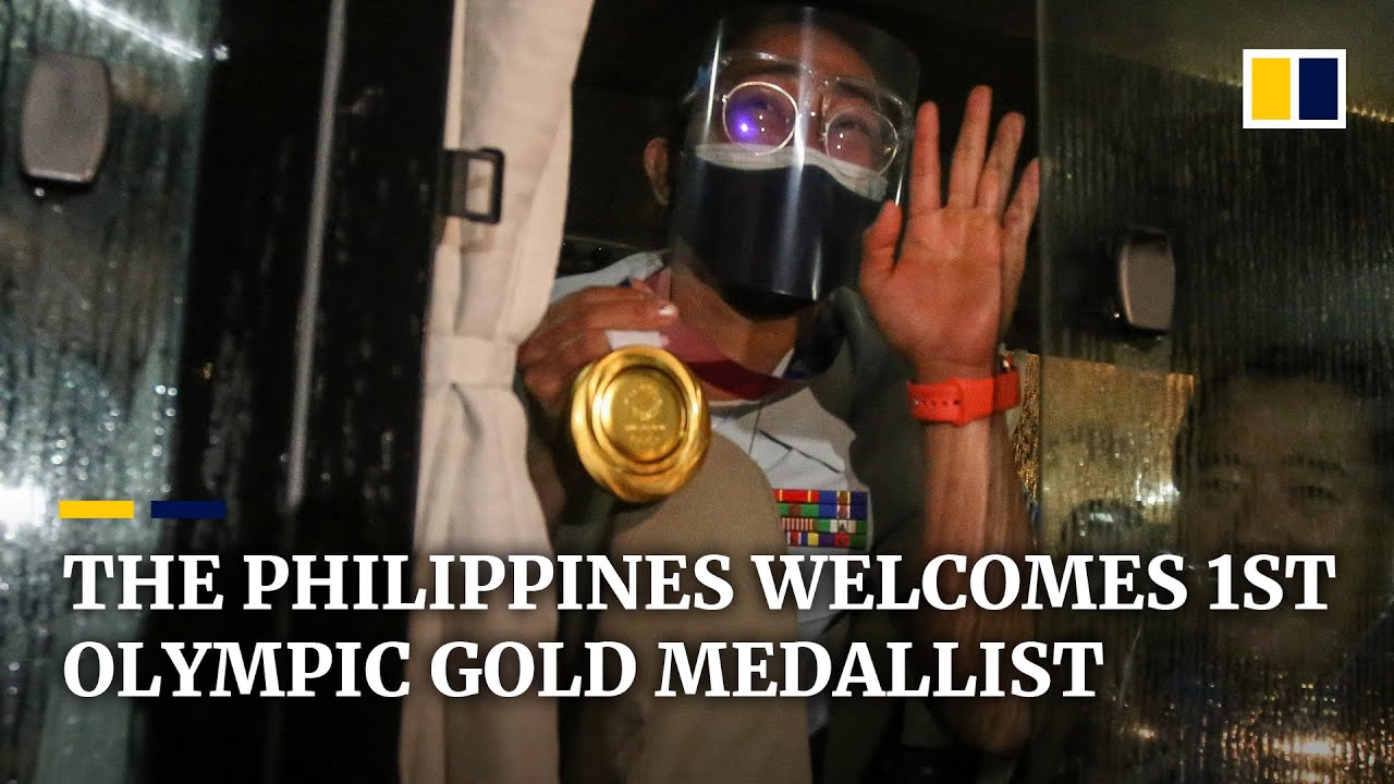 The Philippines welcomes home nation&rsquo;s first Olympic gold medallist, Hidilyn Diaz