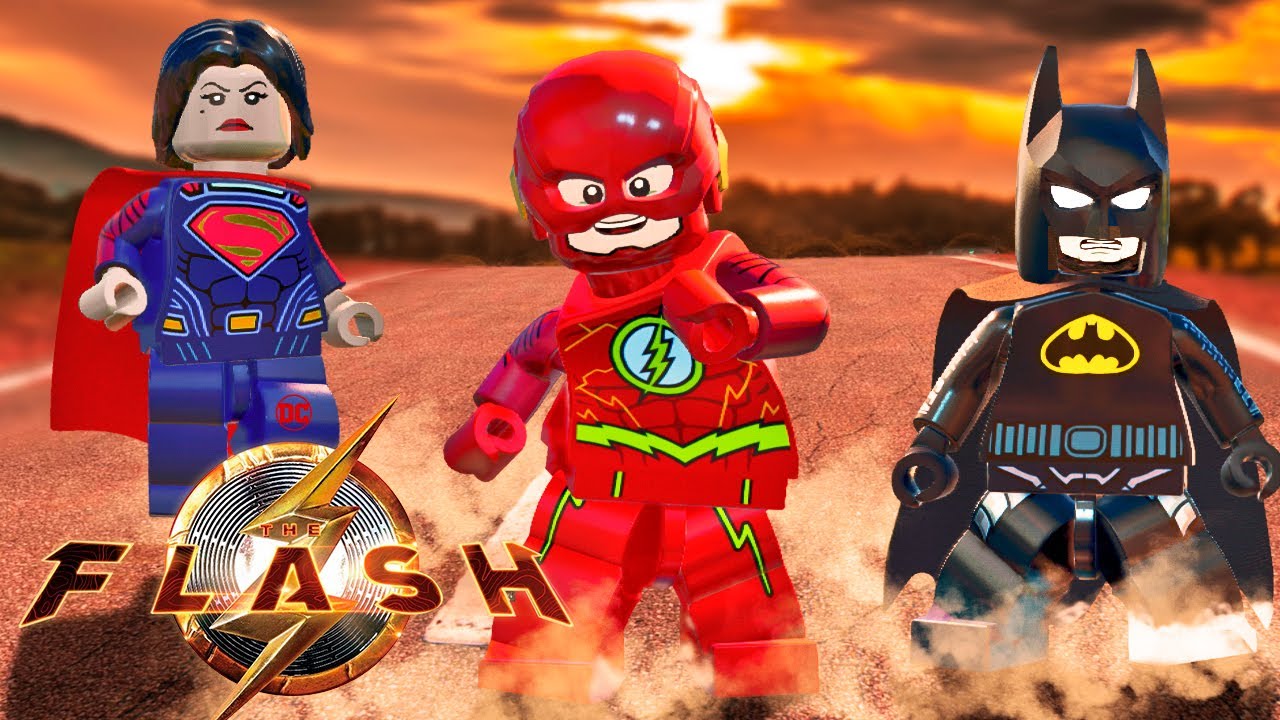 CRIEI O FLASH BATMAN E SUPERGIRL DO NOVO FILME DO FLASH LEGO DC Super Villains