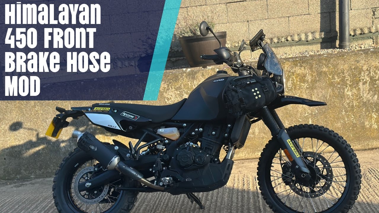 Модификация переднего тормоза Royal Enfield Himalayan 450 с одним шлангом