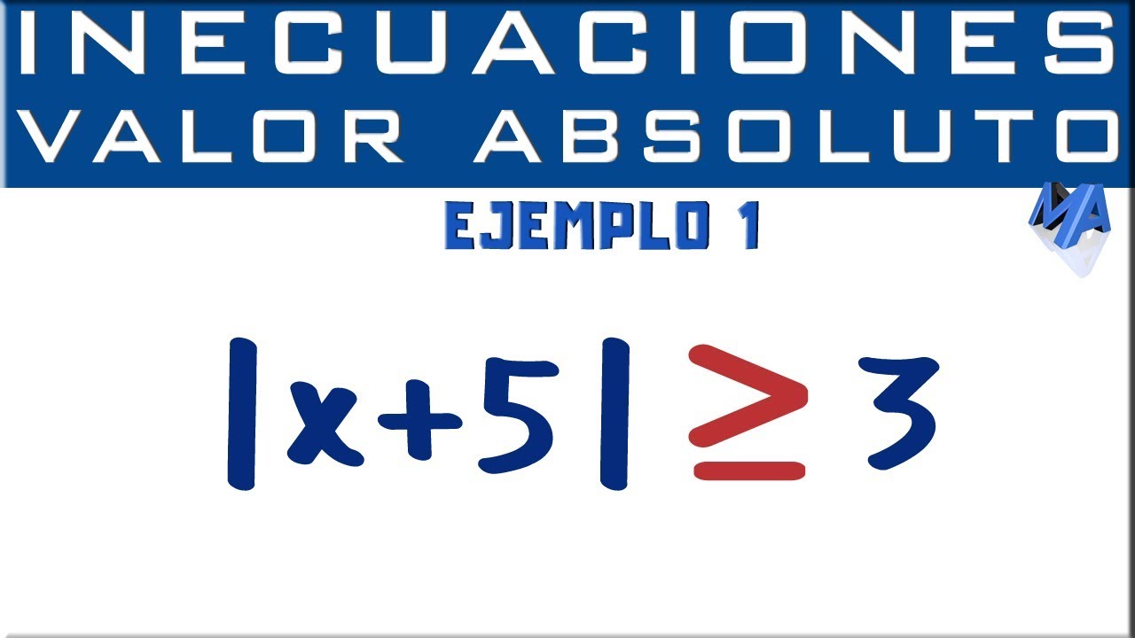 Inecuaciones con valor absoluto | Ejemplo 1