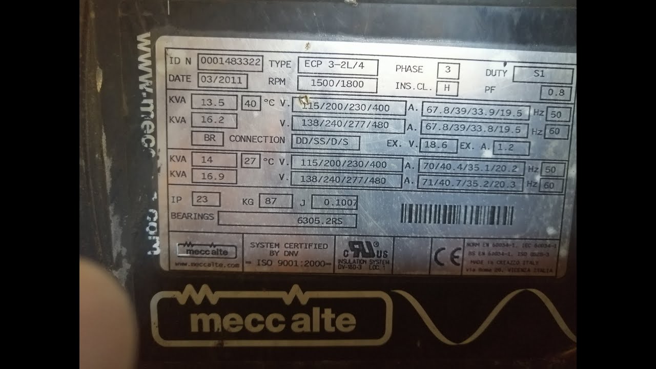 طريقه توصيل مولدات ميكالتي (meccalte) والتحويل من 380 فولت الي 220 والعكس