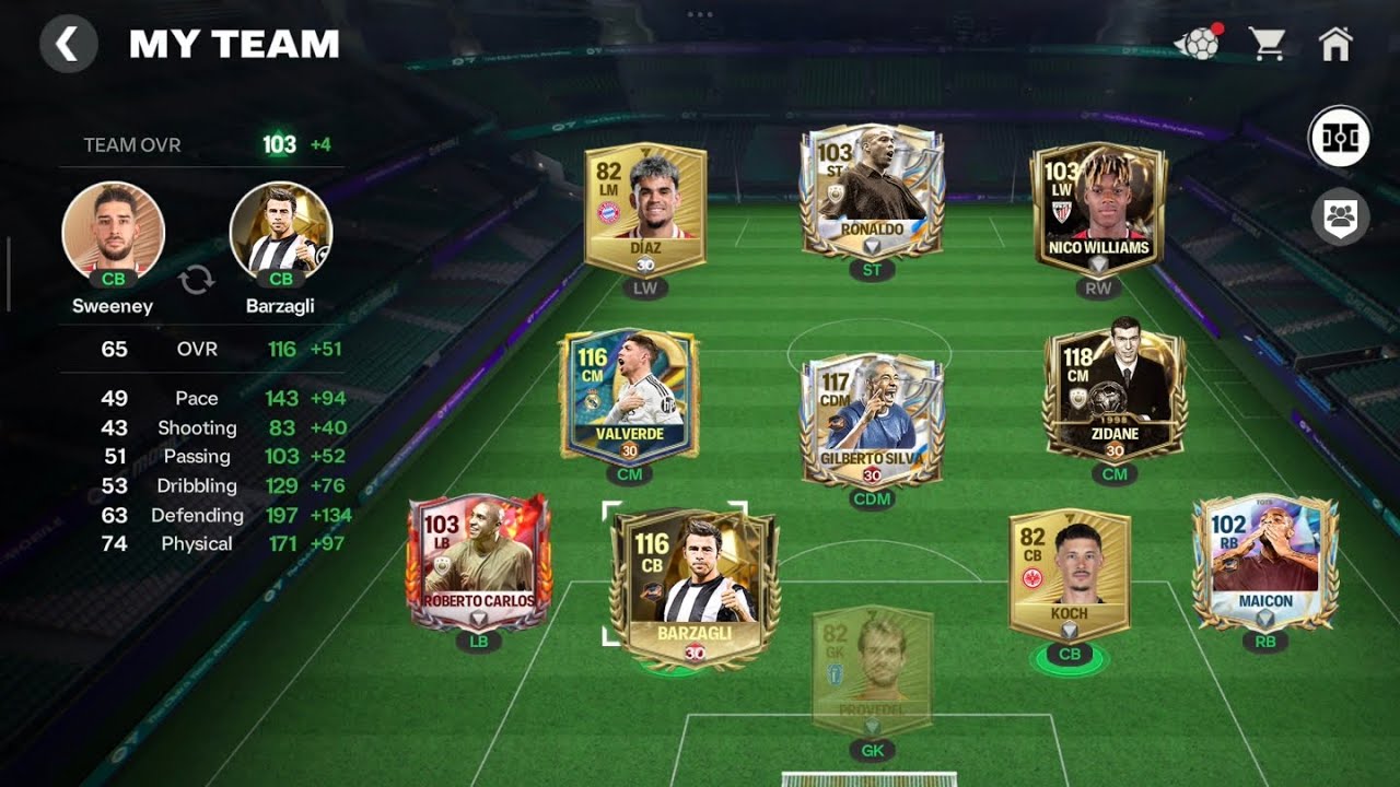 Finally reached 117 OVR! 🎊 | FC Mobile