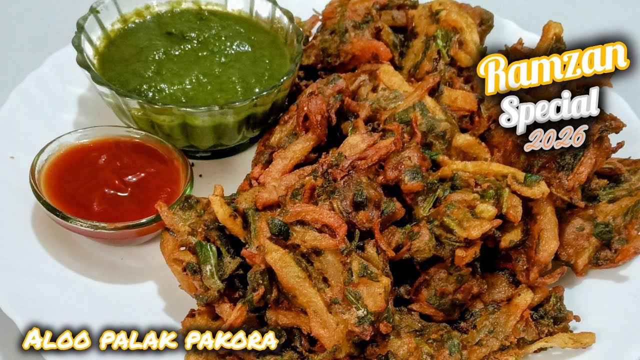 Crispy Aloo Palak Pakoda Recipe | Ramzan Special Pakode | Easy Evening Snack | rimo kitchen 