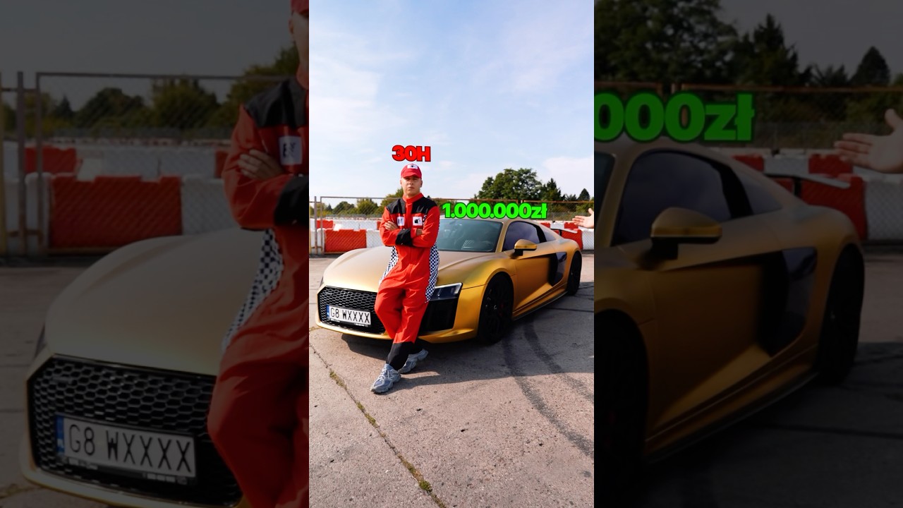 czy młody KIEROWCA poprowadzi Audi R8?! 😳😬 #viral
