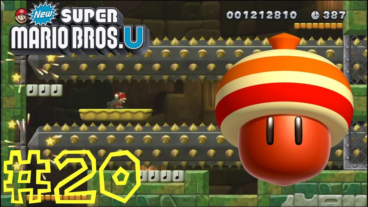 New Super Mario Bros. U — Башня с искрящейся водой: Гигантская башня с шампурами