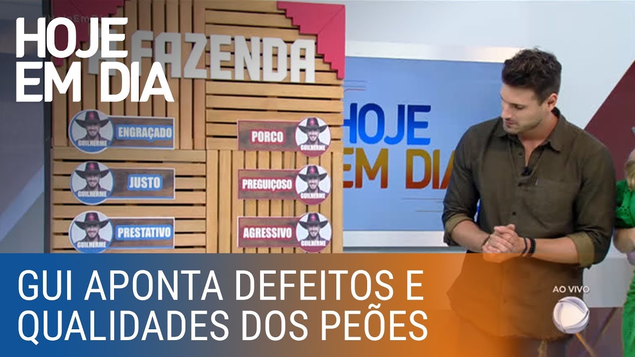 Guilherme participa de jogo e aponta defeitos e qualidades dos peões