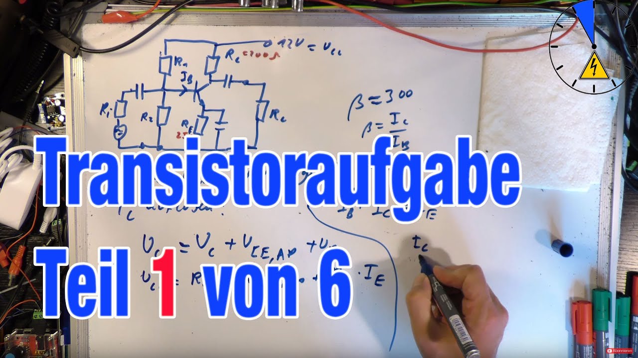 Transistor Emitterschalter Teil 1 von 6 Ausgangsseite IC Maschengleichung