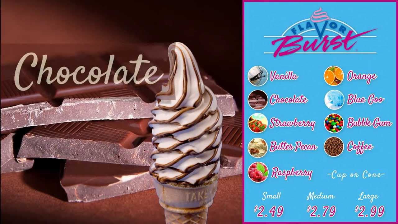 Flavor Burst Top Menu Flavors