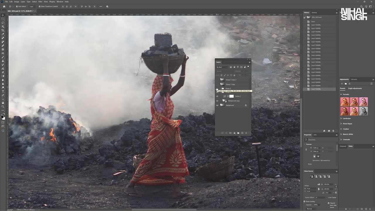 How to Edit Documentary Photos in Photoshop #Documentary #PhotoshopTutorial #BeforeAfterEdit