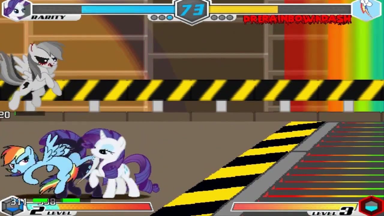 FiM request 2018 #17 - Rarity & Nightmare Rarity VS Rainbow Dash & Dreamy Rainbow
