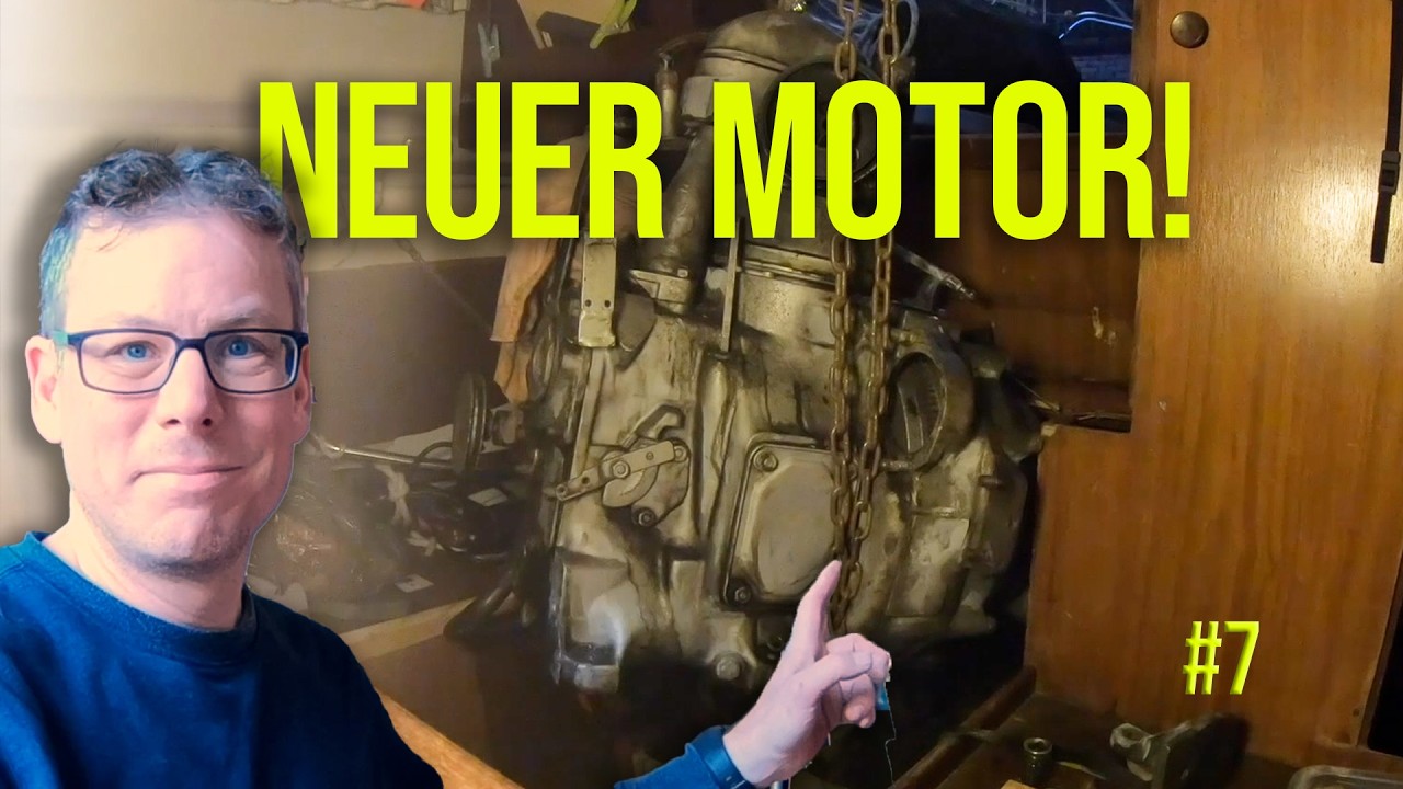 7 - 🛠️ Segelboot DIY MOTOR tauschen: Yanmar 1GM10 Diesel - Einbau mit Kettenzug | DIY Motorwechsel
