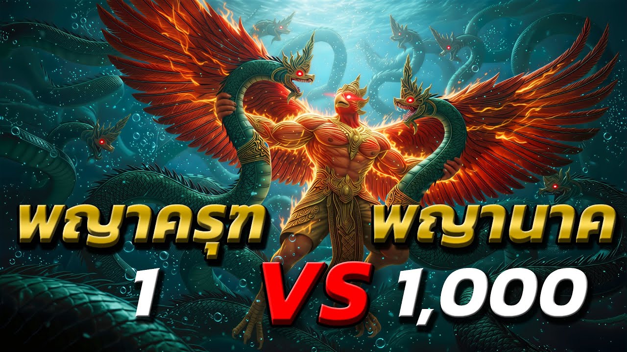 1 ต่อ 1,000 วินาทีพญาครุฑ ปะทะ พญานาคพันตนใต้บาดาลด้วยโทสะ! | มหาศึกครุฑยุดนาค ตอนที่ 2