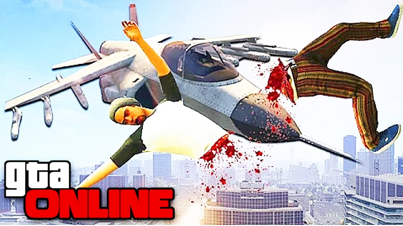 РАЗОРВАЛО САМОЛЕТОМ НА КУСКИ! ЖЕСТЬ В GTA 5 ONLINE! САМОЛЕТЫ VS БАЙКИ!