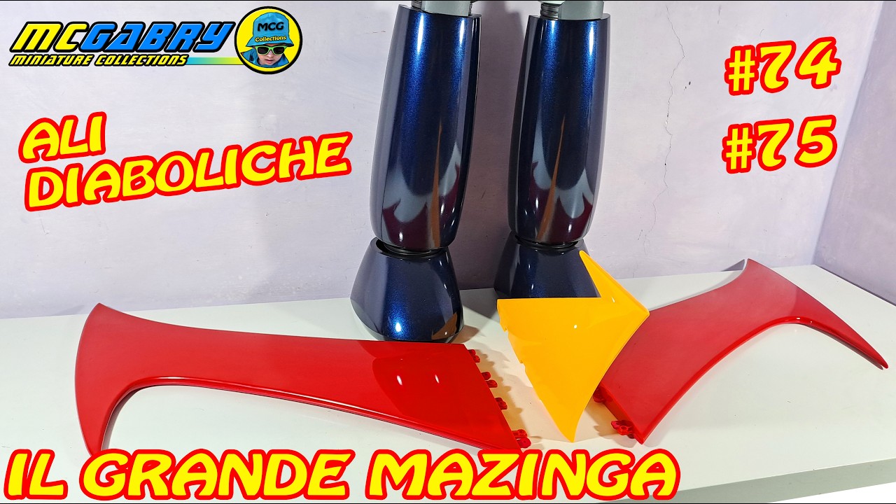 GRANDE MAZINGA HACHETTE N.74 E 75 ALI DIABOLICHE E STABILIZZATORE VERTICALE - MODELLISMO EDICOLA
