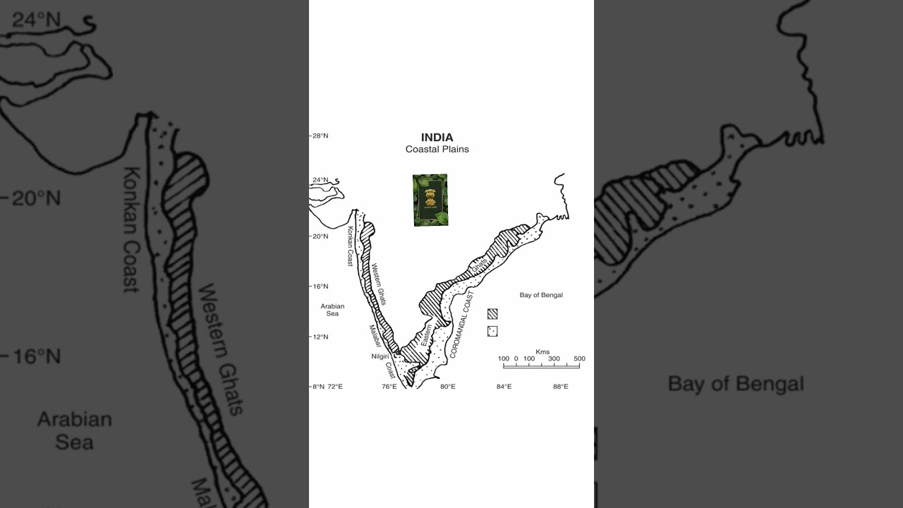 WESTERN & EASTERN GHATS IN MAP OF INDIA
