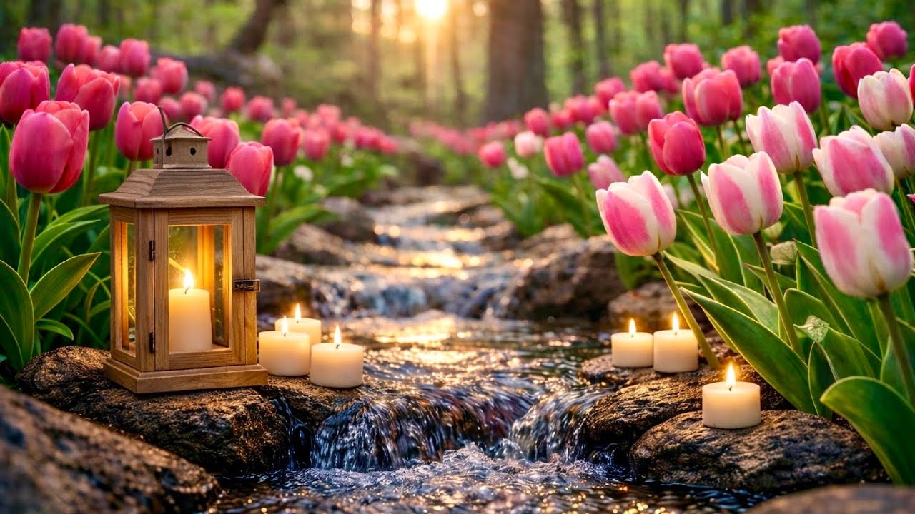 Tulip in the Dream Forest with Handpan and Piano.#relaxmusic #handpanmusic #pianomusic #Meditation
