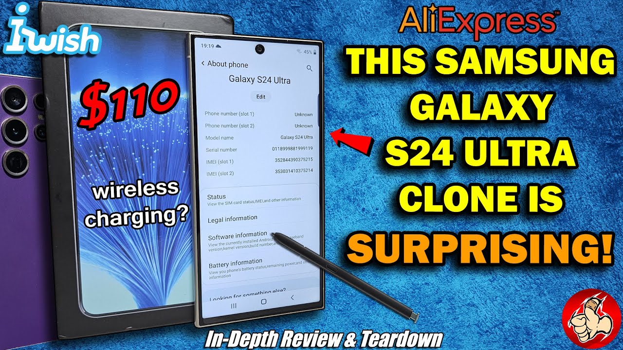 I bought a $110 FAKE Samsung Galaxy S24 Ultra from AliExpress...there's EFFORT in this Clone!
