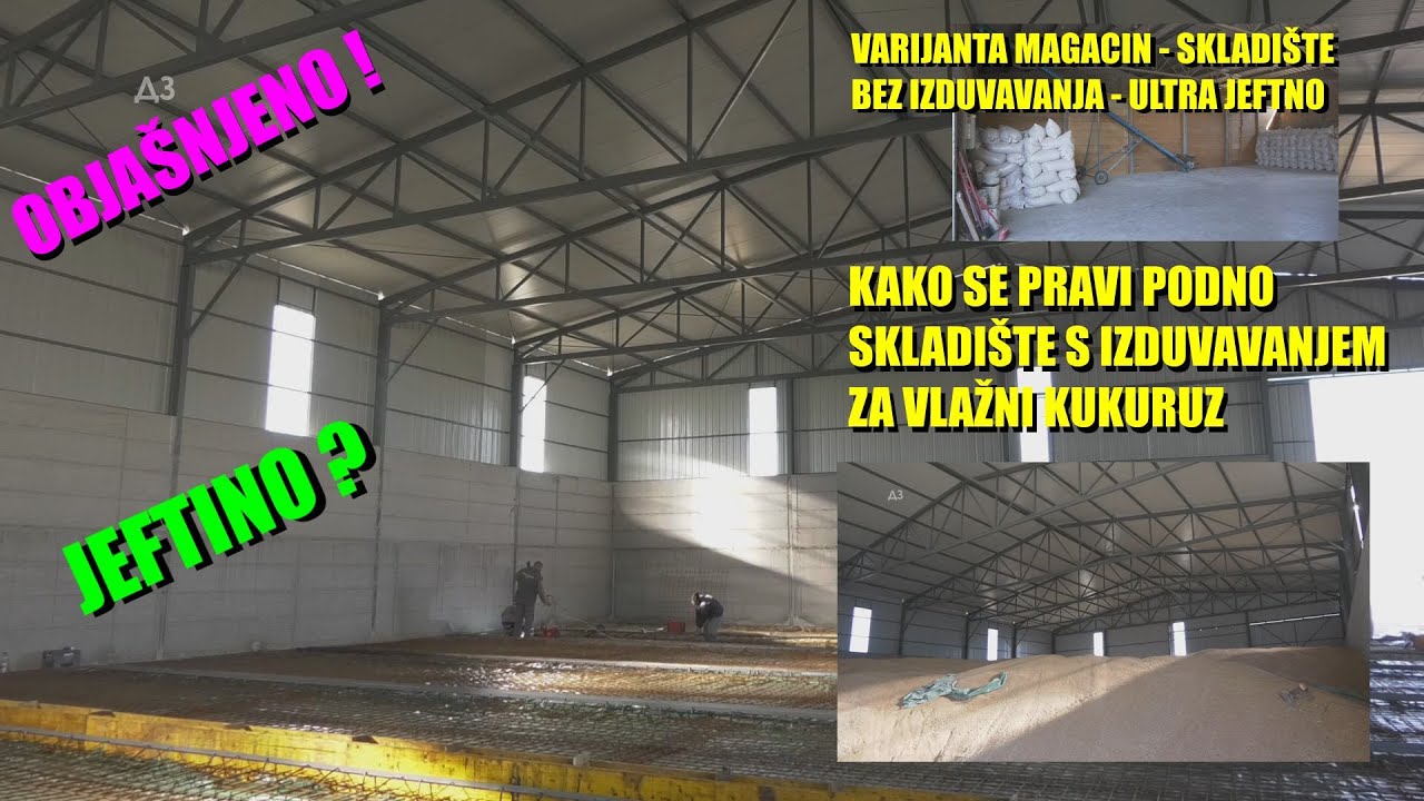 SKLADIŠTE +NAPRAVITE MAGACIN - za ŽITARICE ili uljarice S AKTIVNIM UDUVAVANJEM - BOLJE OD SILOSA