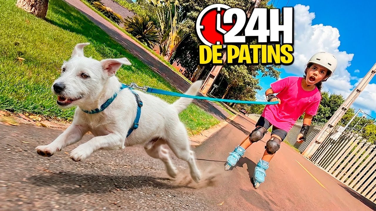 DESAFIO FIQUEI 24 HORAS DE PATINS! 🛼 * imposs&iacute;vel * 