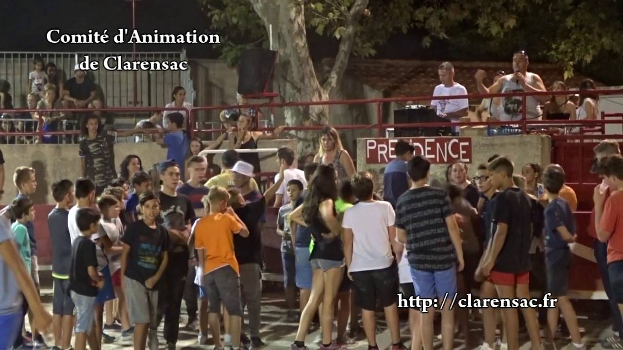 Clarensac Fête Votive 26 août 2016 Taureaux Inter Villages