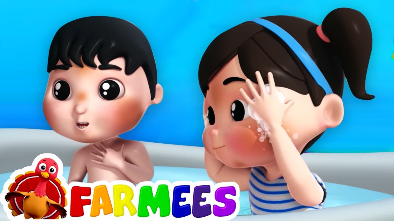 Canção de banho | Desenhos animado | Animação | Farmees Português | Musica para bebes