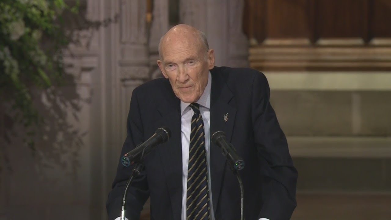 Sen. Alan Simpson eulogizes George H. W. Bush